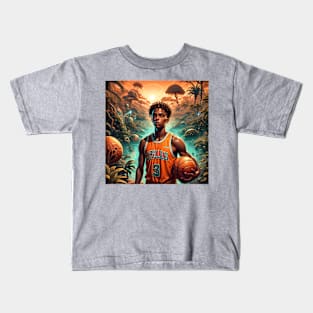 A basketball player animation Kids T-Shirt